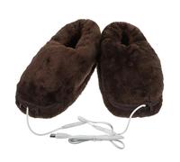 1 Par De Calentadores De Pies Recargables Por USB For Hombres Y Mujeres, Antideslizantes Y Recargables For El Hogar, Ideales For El Invierno(Brown)