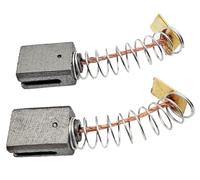 1 par de carbones con muelle compatibles con/repuesto para: Parkside PBH 1500 B2 hasta 2016 carbón de motor aprox. 6 x 10 x 13 mm Escobillas de carbón