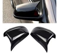 1 par de carcasas para espejo retrovisor de coche para BM-W 5 Series F10 F11 F18 Pre-Lci 2011 2012 2013 (Negro Brillante)