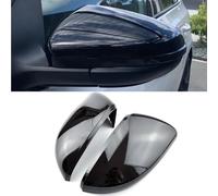 1 par de carcasas para espejo retrovisor de coche para VW Golf 6 MK6 2009-2013 para VW T-ouran 2011-2015 (Negro Brillante)