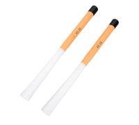 1 par de Cepillos de Tambor de Nylon Profesional Variedad de Sonido Mejorada con Ergonómico Pincel de Percusión Portátil para Kits de Batería y Cajón (naranja)