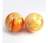 1 par de cera de abeja de resina natural dorada y negra, coral y sauce, cura la pelota de balonmano de 50 mm, cera de abeja