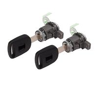 1 par de cilindros de cerradura de puerta con 2 llaves, cerradura de puerta delantera izquierda del lado del conductor, juego de cilindros de cerradura para CRV 2002-2006