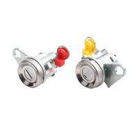 1 par de cilindros de cerradura de puerta con llaves para Toyota para puertas delanteras Corolla lado izquierdo y derecho 1993-1997, números de pieza de repuesto 69051-12340 y 69052-12360