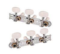 1 Par de Clavijas afinación para guitarra clásica cuerdas Mecanismos Resistentes Fáciles usar Apretadas No se aflojan rápida y precisa Engranaje interno alto Deslizamiento Piezas repuesto