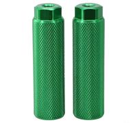 1 par de clavijas de bicicleta, aluminio antideslizante pie bicicleta Peg asiento trasero para bicicleta de montaña Dirt Bike Ciclismo trasero Stunt Pegs (verde)