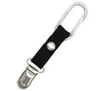 1 par de clips multiusos para gorras, accesorios de viaje, soportes portátiles, adecuados para ciclismo, bufanda, cierre, talla única, como se describe