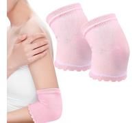 1 par de coderas, coderas de silicona, coderas de gel transpirable, coderas hidratantes, funda exfoliante