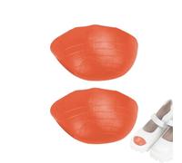1 par de cojines ajustables de espuma de poliuretano, reductor de tamaño medio para zapatos grandes, diseño de cabeza y puntiaguda para botas, tacones, mocasines, detiene el deslizamiento de