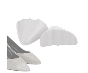 1 par de cojines ajustables de espuma de poliuretano, reductor de tamaño medio para zapatos grandes, diseño de cabeza y puntiaguda para botas, tacones, mocasines, detiene el deslizamiento de