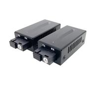 1 par de convertidores de fibra óptica Gigabit 100/1000Mbps SC a conmutadores Ethernet