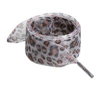1 par de cordones de gasa de seda con estampado animal para mujer, zapatillas de deporte, zapatos casuales, cordones planos para zapatos casuales y de calle, cordones de poliéster