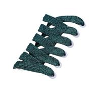 1 par de cordones planos con purpurina (1 cm de ancho), coloridos y deportivos for zapatillas y botas.(Dark green,160cm)