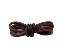 1 par de cordones planos de cuero para zapatillas deportivas, de color liso, informales, de varias longitudes.(Coffee,100cm)
