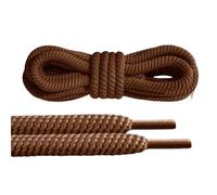 1 par de cordones redondos de 10 mm de grosor for zapatillas deportivas: cordones de poliéster duraderos for zapatillas de running y deportivas.(Brown,160cm)