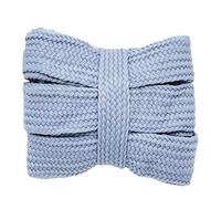 1 par de cordones suaves de 20 mm de ancho, gruesos, planos, huecos, de colores, for zapatillas deportivas.(15 Blue Grey,100cm)