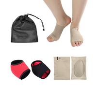 1 Par De Correas De Soporte Para Mujer, 1 Par De Calcetines Para El Talón, 1 Bolsa De Almacenamiento, Almohadillas De Soporte Para El Arco, Almohadillas Correctoras Para El Arco