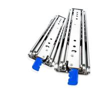 1 par de correderas for cajones resistentes de 227 kg (500 lb) - Rieles guía con rodamientos de bolas de extensión completa y triple pliegue con bloqueo for un funcionamiento suave(300mm)