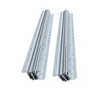 1 par de correderas inferiores for cajones con rodamientos de bolas for armarios de escalera - Extensión completa de 400 a 1000 mm, resistentes a la erosión(White,600-1450MM)