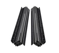 1 par de correderas inferiores for cajones con rodamientos de bolas for armarios de escalera - Extensión completa de 400 a 1000 mm, resistentes a la erosión(Black,1000-2250MM)