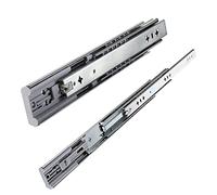 1 par de corredores de cajones con rodamientos de bolas resistentes, deslizadores de gabinete de cocina con cierre suave, metal resistente, deslizamiento suave, extensión completa telescópica lenta
