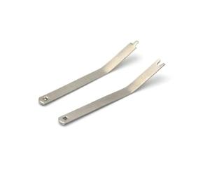 1 par de cortadores cutículas acero inoxidable, resorte plano, alicates aguja pequeños