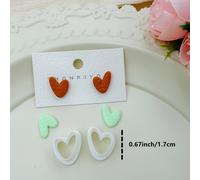 1 par de cortadores de arcilla de , elegantes y , para manualidades de joyería y aretes DIY