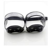 1 par de crampones de invierno con 5 dientes para el talón, punta antideslizante para escalar, para zapatos de nieve (L (39 42))