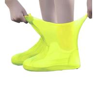 1 par de cubrezapatos de silicona, fundas impermeables para zapatos, fundas protectoras reutilizables de silicona, antideslizantes, fáciles de usar, resistentes al agua, para ciclismo al aire libre