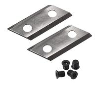 1 par de Cuchillas para trituradora de jardín, Cuchillos para astilladora de Madera con Tornillos para Eco ES1600 Ryobi RSH2545B Einhell BG-KS 2040 McCulloch