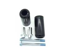 1 Par De Deslizadores Universales para Marco Motocicleta Motor para Tubo E&Scape Scooter Topes Anticaida(Black)