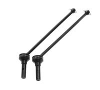 1 par de ejes de transmisión CVD de metal para TRAXXAS 1/8 4WD Sledge RC Car (negro)