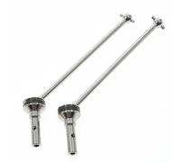 1 par de ejes de transmisión CVD de metal para TRAXXAS 1/8 4WD Sledge RC Car (plata)