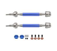 1 par de ejes de transmisión CVD traseros de metal con adaptador hexagonal, piezas de actualización RC para ARRMA 1/10 2WD Gorgon RC Car (azul)