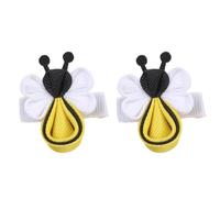 1 par de elegantes lazos de cinta para el pelo con decoración de flores, accesorios de pelo de moda para fiestas y sesiones de fotos