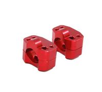 1 par de elevadores de manillar de motocicleta, elevadores de barra de 1 1/8 pulgadas, 28 mm, para motocicleta, Pit Bike, Dirt Bike, ATV, color rojo