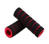 1 par de empuñaduras universales de espuma de esponja cómodas for manillar de motocicleta, bicicleta de cross, bicicleta eléctrica, funda antideslizante y suave for manillar de bicicleta.(Red)