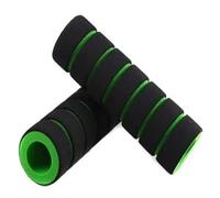 1 par de empuñaduras universales de espuma de esponja cómodas for manillar de motocicleta, bicicleta de cross, bicicleta eléctrica, funda antideslizante y suave for manillar de bicicleta.(Green)