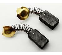 1 par de escobillas de carbón con resorte para Hitachi/Hikoki DH 35, 38, 40, 42, CR 12, 13, BM 25, 40, SP 18, S 15, 18, M8V2 carbón