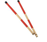 1 par de escobillas for batería jazz, baquetas 40 cm, accesorios for adultos y niños, profesionales for bateristas Para Bandas(Red)