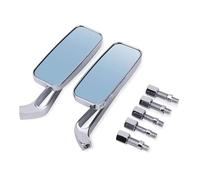 1 Par De Espejos Retrovisores Cromados De 8/10 Mm Para Motocicleta Para H&arley Dyna Softail Sportster Touring. Accesorios Para Espejos De Modificación De Motor.