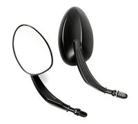 1 par de Espejos retrovisores Laterales de Aluminio con Mango Estilo Retro Modificado para Motocicletas Sportster, Dyna y Softail.