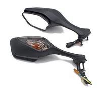 1 par de espejos retrovisores laterales para motocicleta con luz LED de intermitente para Honda CBR1000RR CBR 1000 RR 2008-2016 2009 2010 201 Style A smoked-fold