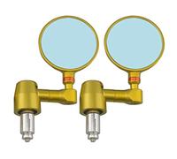 1 Par De Espejos Retrovisores Para Motocicleta, Espejo Lateral De Motocicleta Plegable Con Extremo De Barra De Mango Redondo De 7/8 "para Suzuki(Gold)