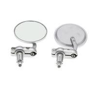 1 Par De Espejos Retrovisores Universales Para Motocicleta De 22mm Con Extremo Del Manillar Espejo Retrovisor(Color-Si)