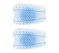 1 par de espinilleras ergonómicas que absorben los golpes, adecuadas para esquiadores, textura suave elástica, reduce el riesgo de lesiones, almohadilla adhesiva para piernas de esquí