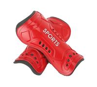 1 par de espinilleras fútbol, protección for pantorrillas, Almohadillas for piernas for jóvenes y Adultos, Correas Soporte for espinillas for niños para Hombres Mujeres(Red,M)