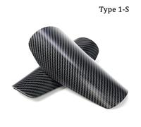 1 par de espinilleras ultraligeras Fibra Carbono for fútbol, sin Correas, Transpirables y Protectoras(S-1)