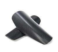 1 par de espinilleras ultraligeras Fibra Carbono for fútbol, sin Correas, Transpirables y Protectoras(L-1)