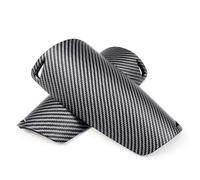 1 par de espinilleras ultraligeras Fibra Carbono for fútbol, sin Correas, Transpirables y Protectoras(L-2)